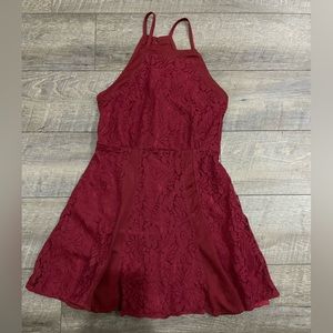 H&M Burgundy Elegant Short Dress size M